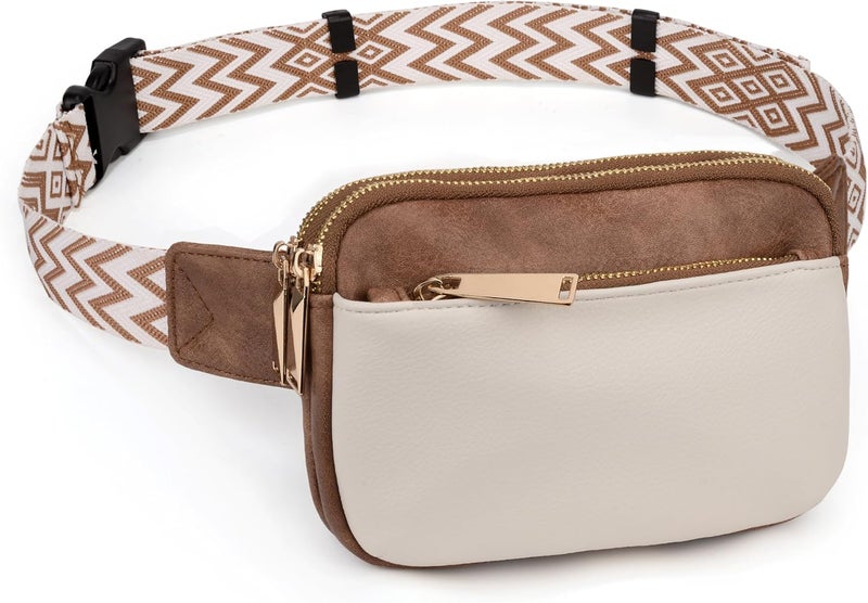 UTO Fanny Pack for Women Crossbody Trendy Fashion Belt Purse Chest Waist Hip Bumbag for Outdoor Shopping Travel Hiking - Image 1